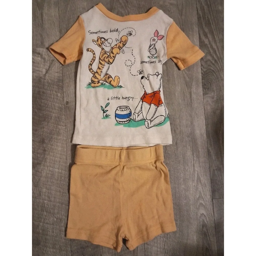 Disney Winnie The Pooh‎ Tigger Piglet Pajama Set EUC 12 Mos